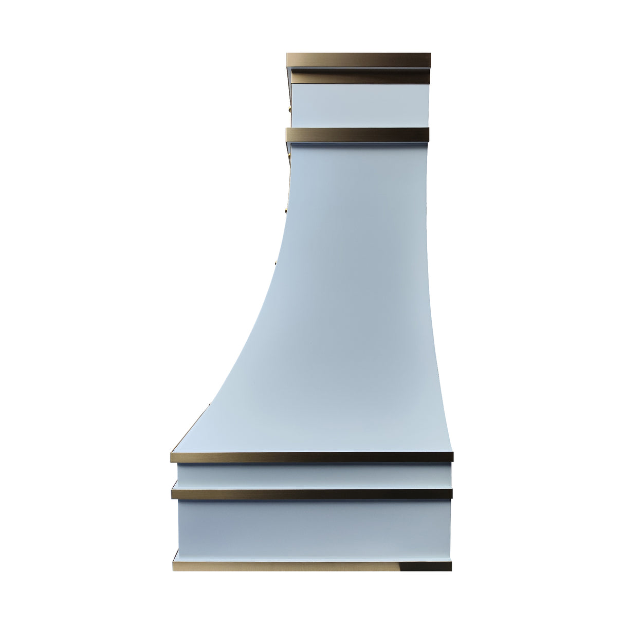 USA White Luxury Stainless Steel Range Hood with Arch Apron URHS-165