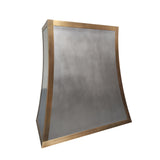 USA Custom Zinc Range Hood with Curved Shaped URHZ-03