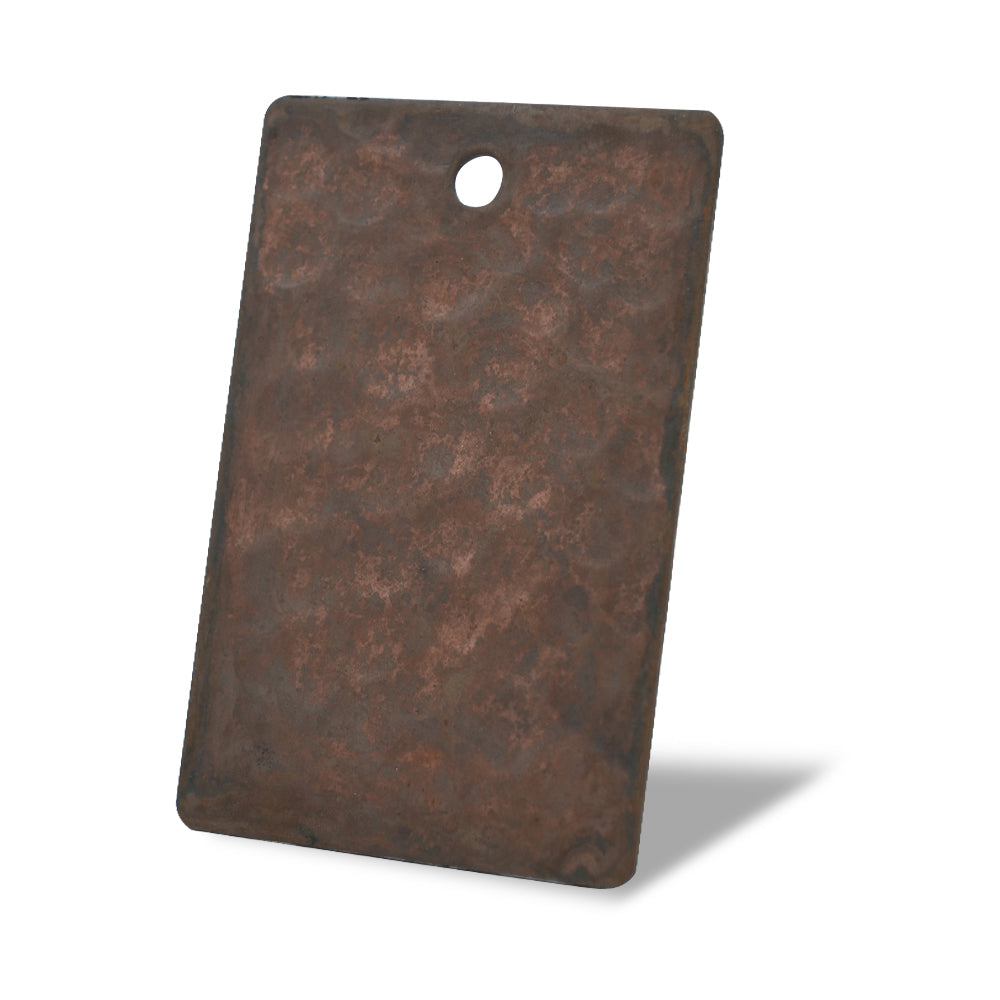 USA Weathered Copper Samples Heavy Hammered Finish
