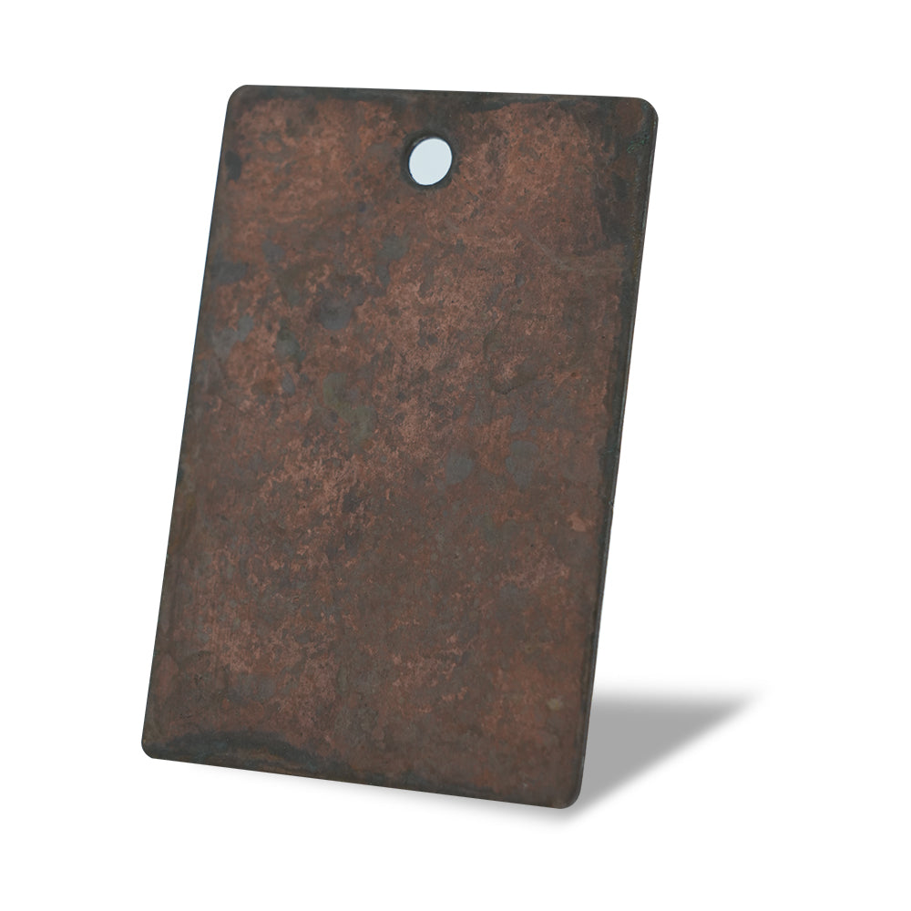 USA Weathered Copper Samples Soft Hammered Finish