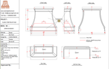USA Custom Kitchen Hood URHB-45-Custom Link for Heidi