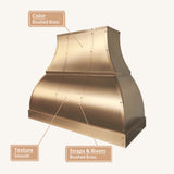 USA Classic Brass Exhaust Hood with Artisan Bell Shaped URHB-118