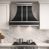 USA Luxury Black Custom Stainless Steel Vent Hood URHS-174