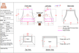 USA Custom Range Hood-URHC-67-Custom Link for Christopher