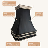 USA Minimal Brushed Grey Stainless Steel Range Hood URHS-253