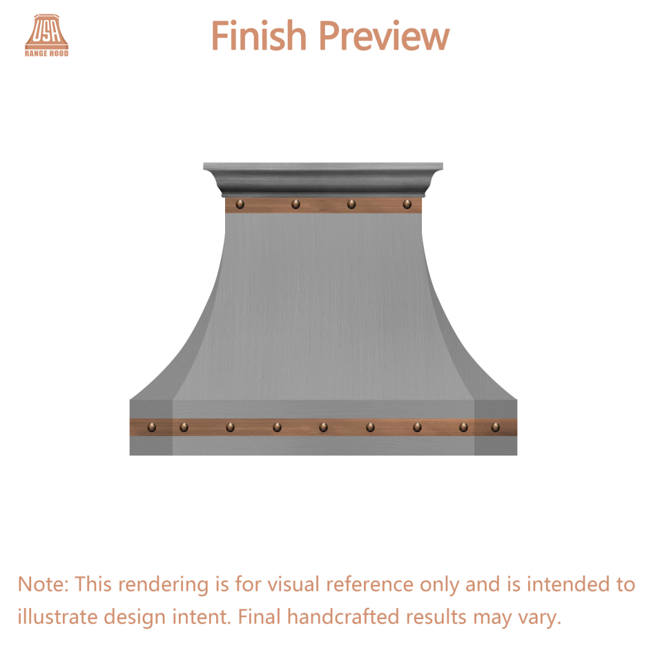USA Custom Range Hood-URHS-68-Custom Link for Ismael