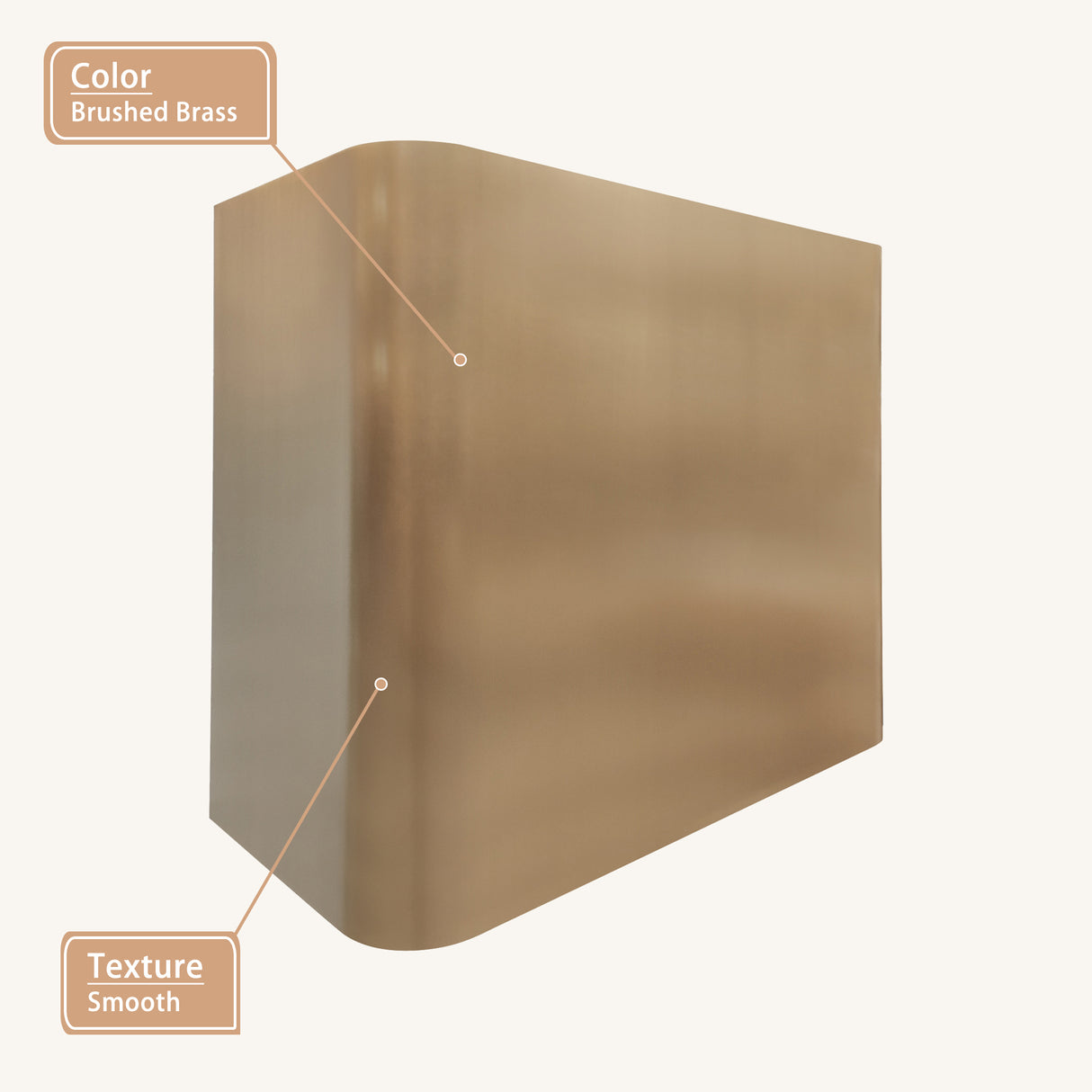 USA Artisan Brass Exhaust Hood with Classic Box Shaped URHB-146