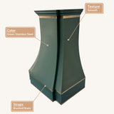 USA Artisan Green Stainless Steel Range Hood URHS-163