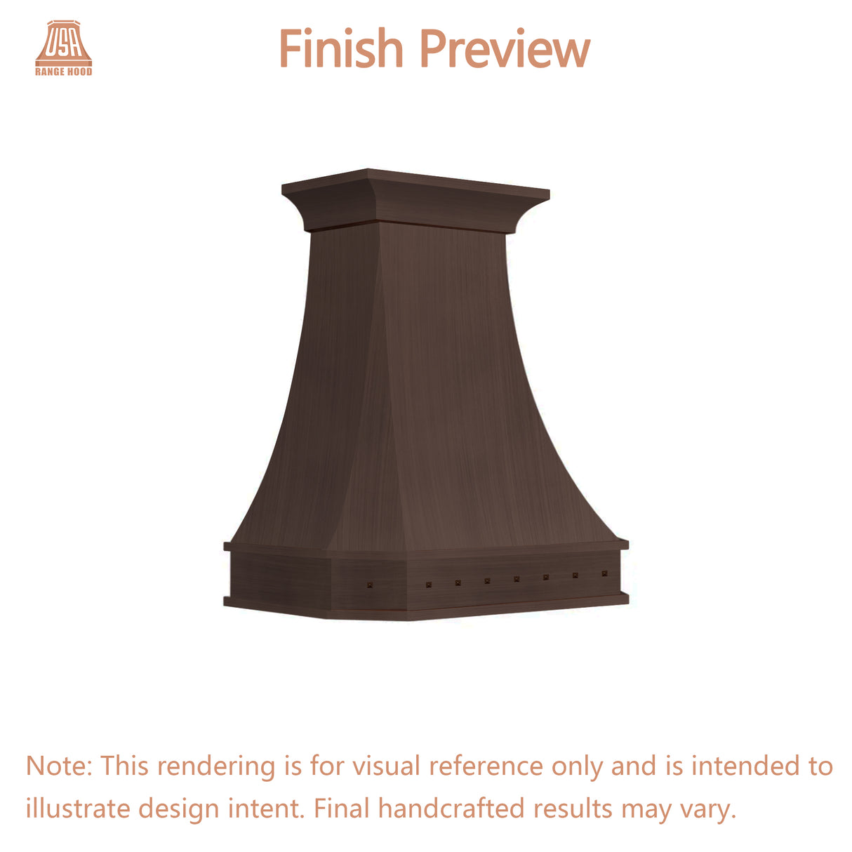 USA Custom Range Hood-URHC-92-Custom Link for Jennifer & Dean