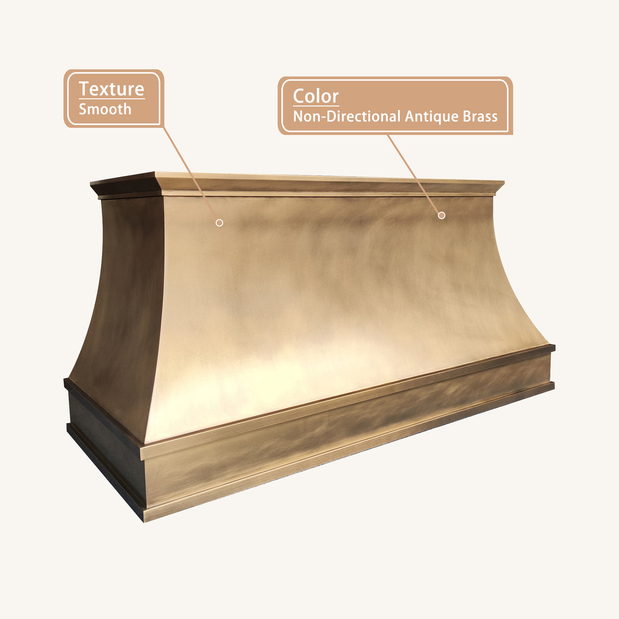 USA Classic Custom Brass Vent Hood URHB-96