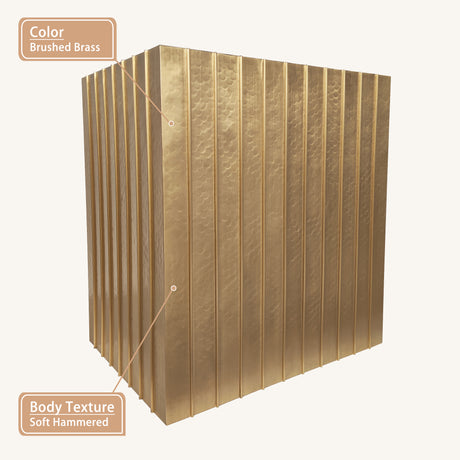 USA Designer Custom Brass Range Hood with Box Shaped URHB-147