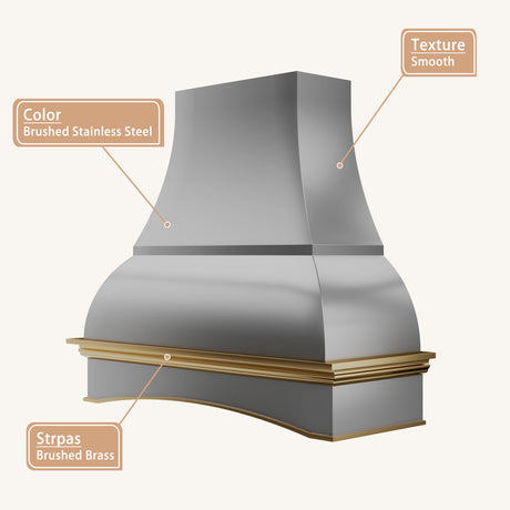 USA Artisan Custom Stainless Steel Range Hoods URHS-13