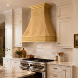USA Luxury Handmade Brass Stove Hood with Heavy Hammered Finish URHB-126
